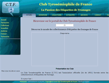 Tablet Screenshot of club-tyrosemiophile.fr